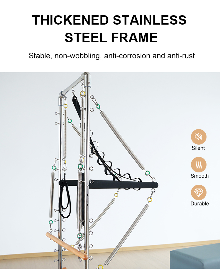 Pilates Reformer with Semi-elevated Half Tower（B80）