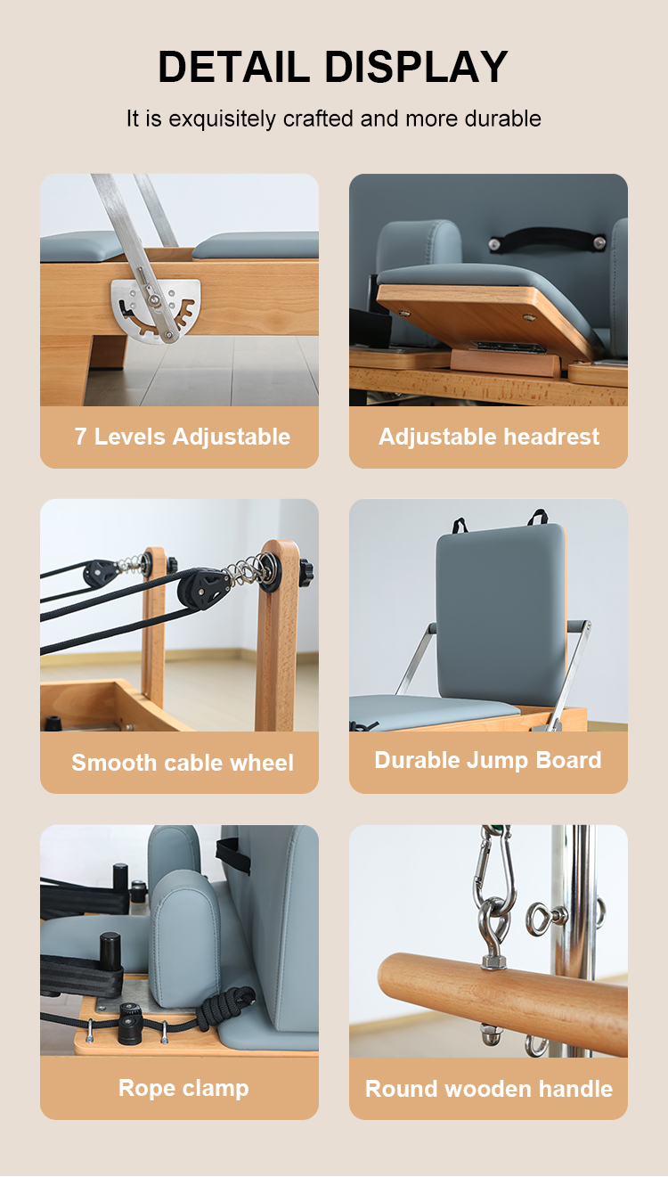 Pilates Reformer with Semi-elevated Half Tower（B80）