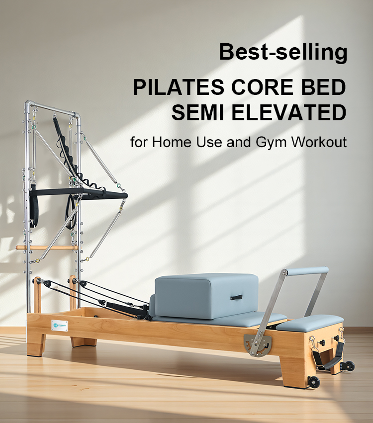 Pilates Reformer with Semi-elevated Half Tower（B80）
