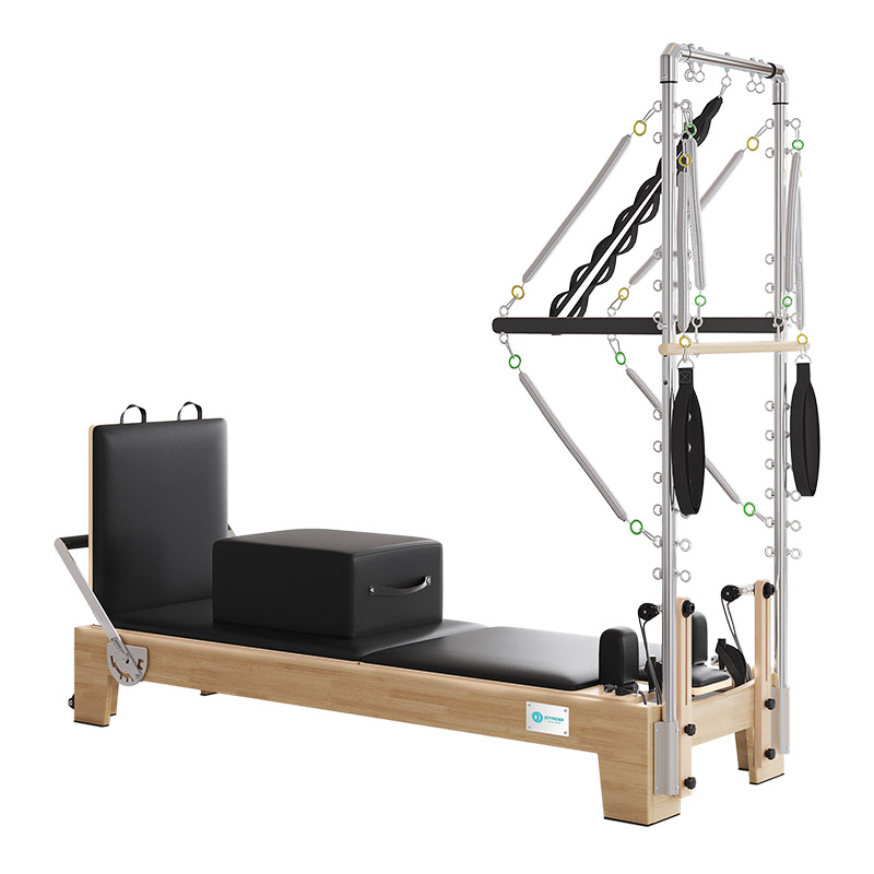 Pilates Reformer Semi-Elevated Half Tower | Professional-Grade Home Studio Equipment  (B60)