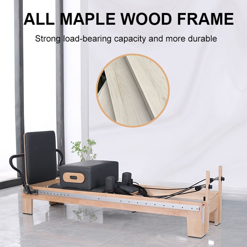 High quality Pilates Reformer Machine Stunning Maple wood frame（Q90）