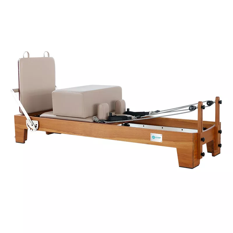 Premium Quality Pilates Reformer Teak wood Cowhide Leather（H199）