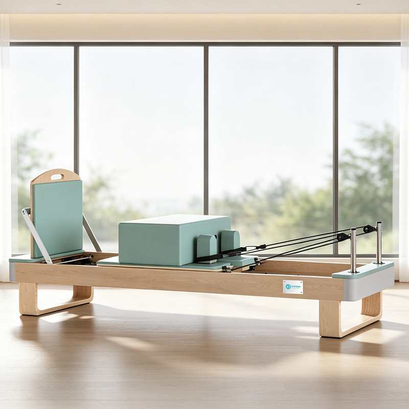 JOYRIDER H108 Maple Wood Pilates Reformer with Eco Silicone Leather Upholstery