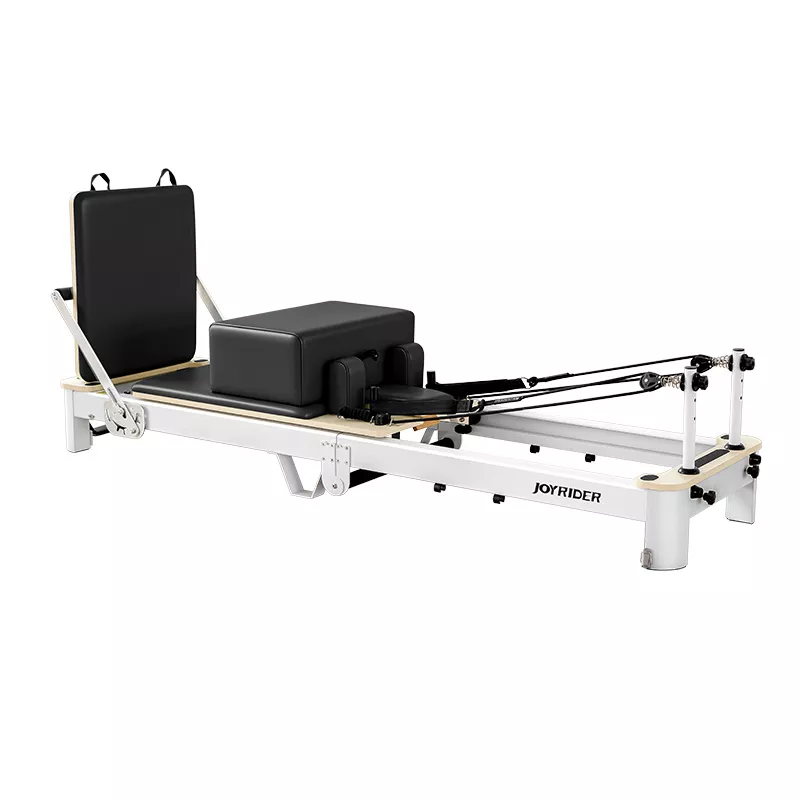 JOYRIDER Pilates Reformer Machine - Foldable Home & Studio Aluminum Frame with German Piano Wire Springs & Jump Board, (H78)