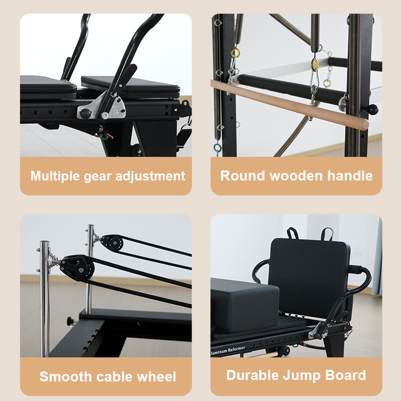 Pilates all-aluminum alloy full-track semi-overhead frame（QB76）