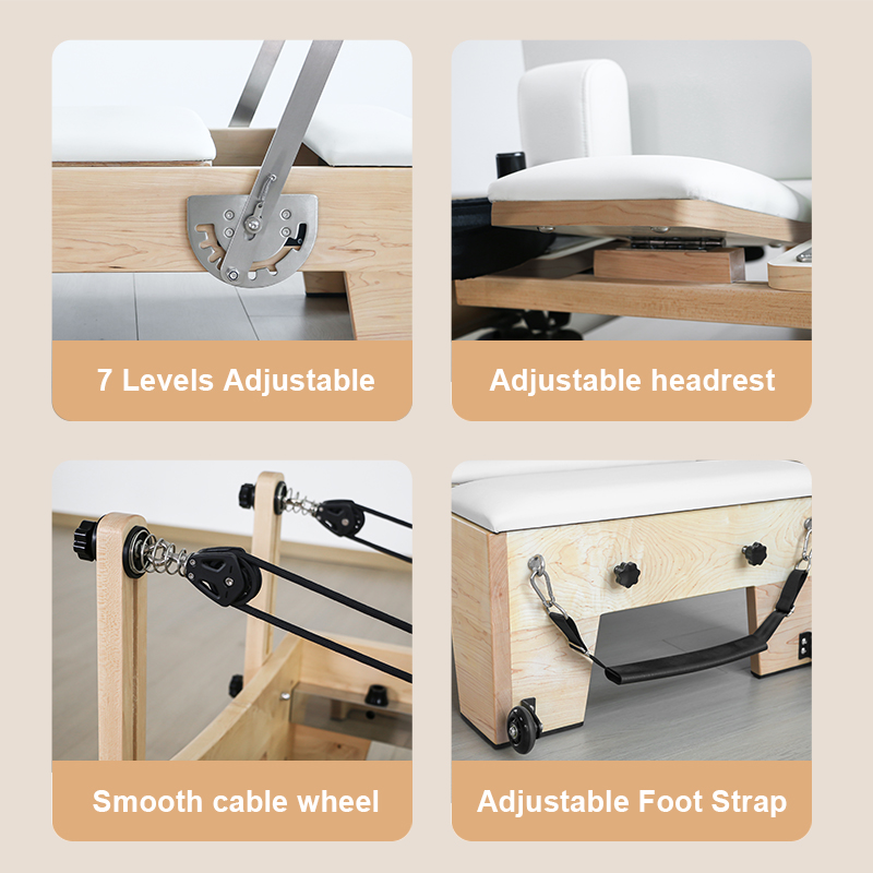 Pilates Reformer Stunning Maple wood frame（H90）