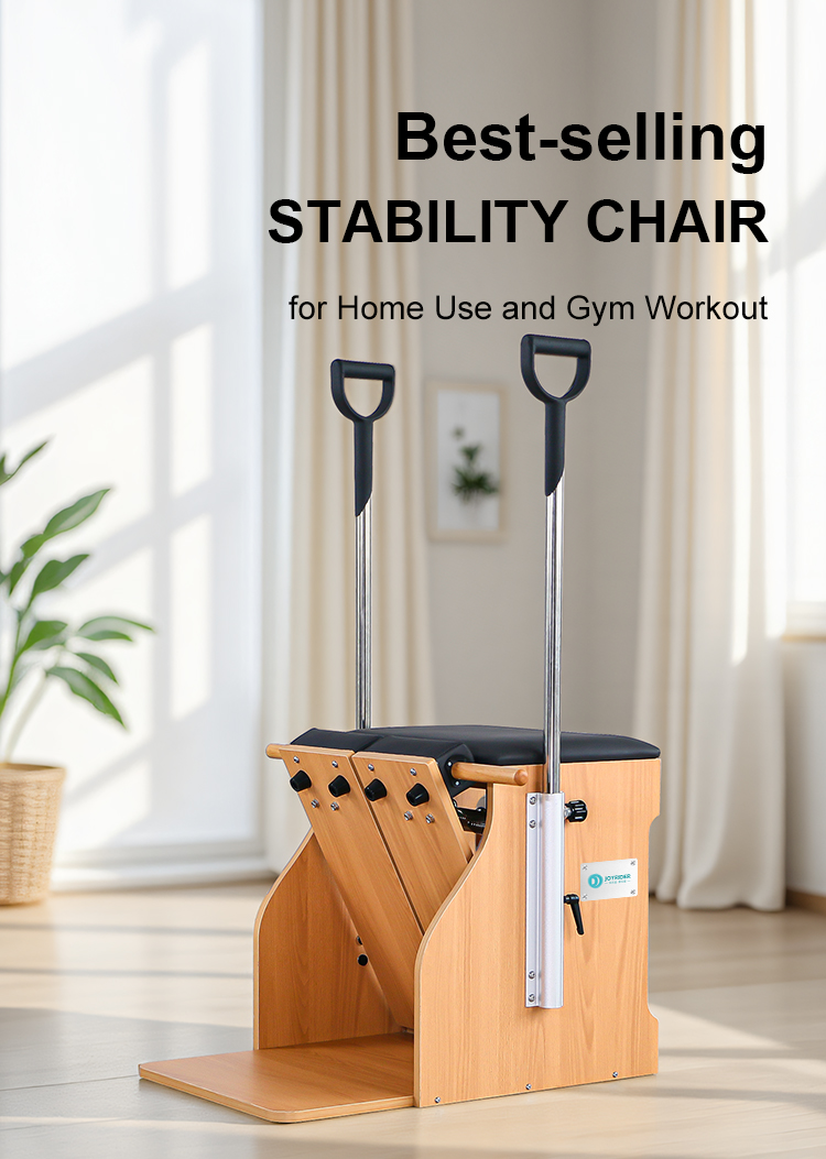 Pilates Stability Chair Beech Multilayer plate - Premium Fitness Equipment (W80)