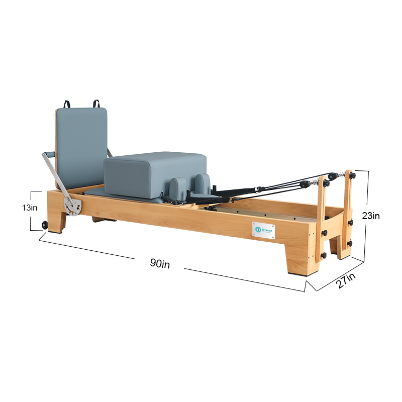 Commercial Pilates Reformer for Studio and Personal Use Beech wood（H80）