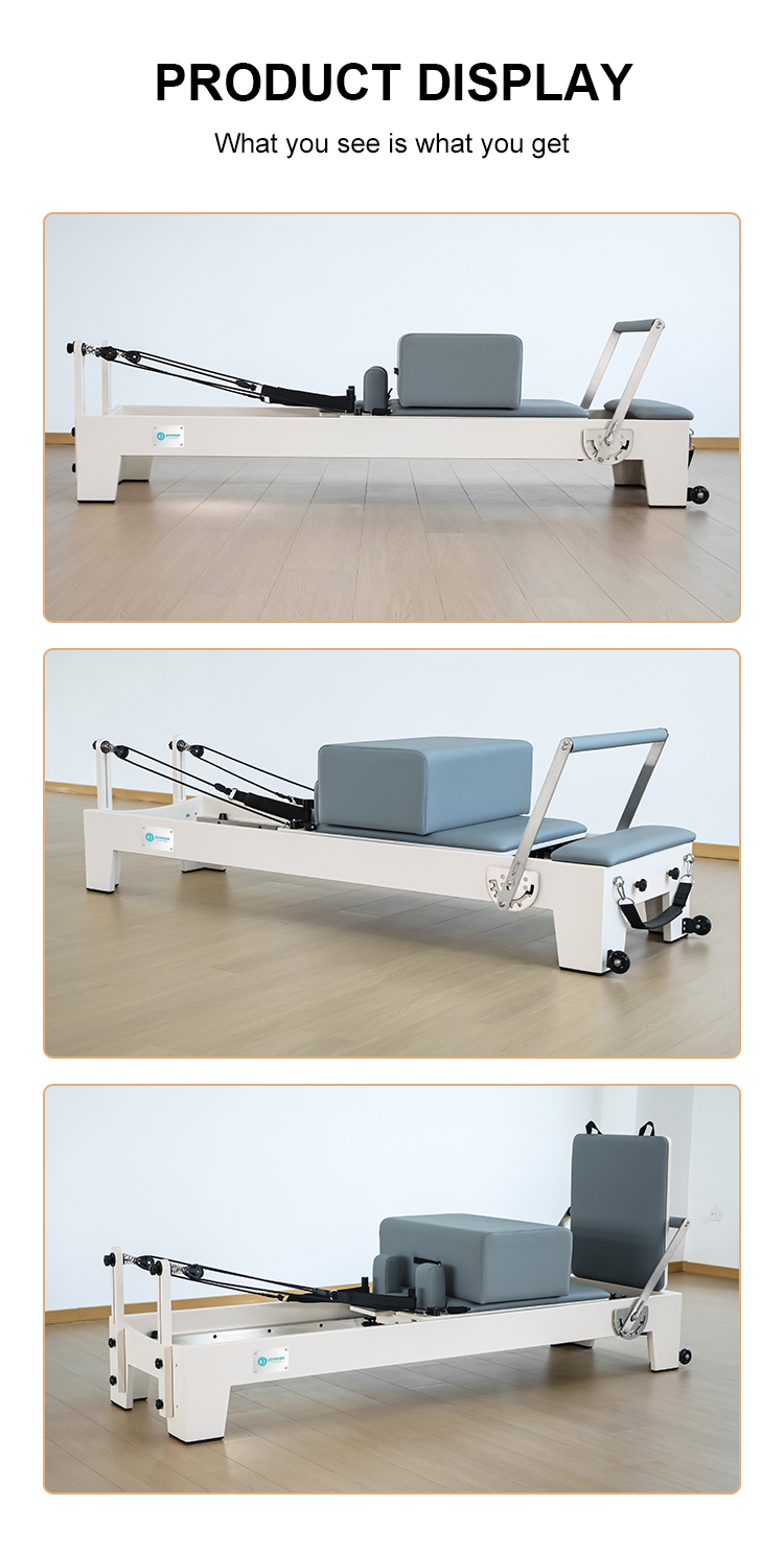 Pilates Reformer Stunning Rubber wood frame（H63）