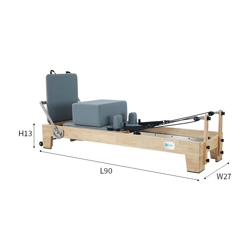 Joyrider Studio Pilates Reformer - Professional Wood Reformer with German Springs & Jump Board (H60)