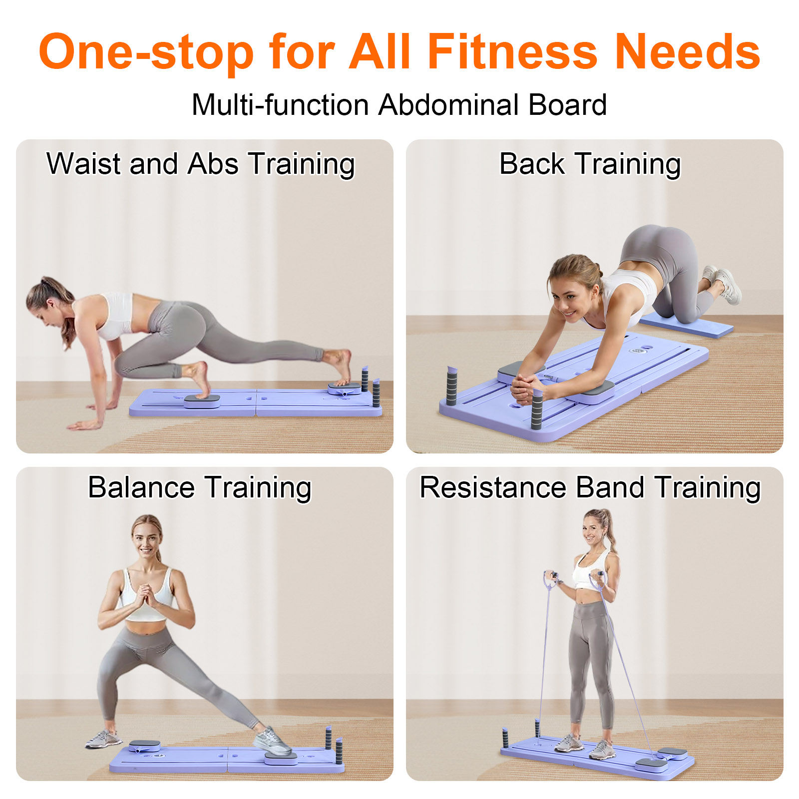 Multifunctional Pilates board 15 in 1 home reformer foldable carriable