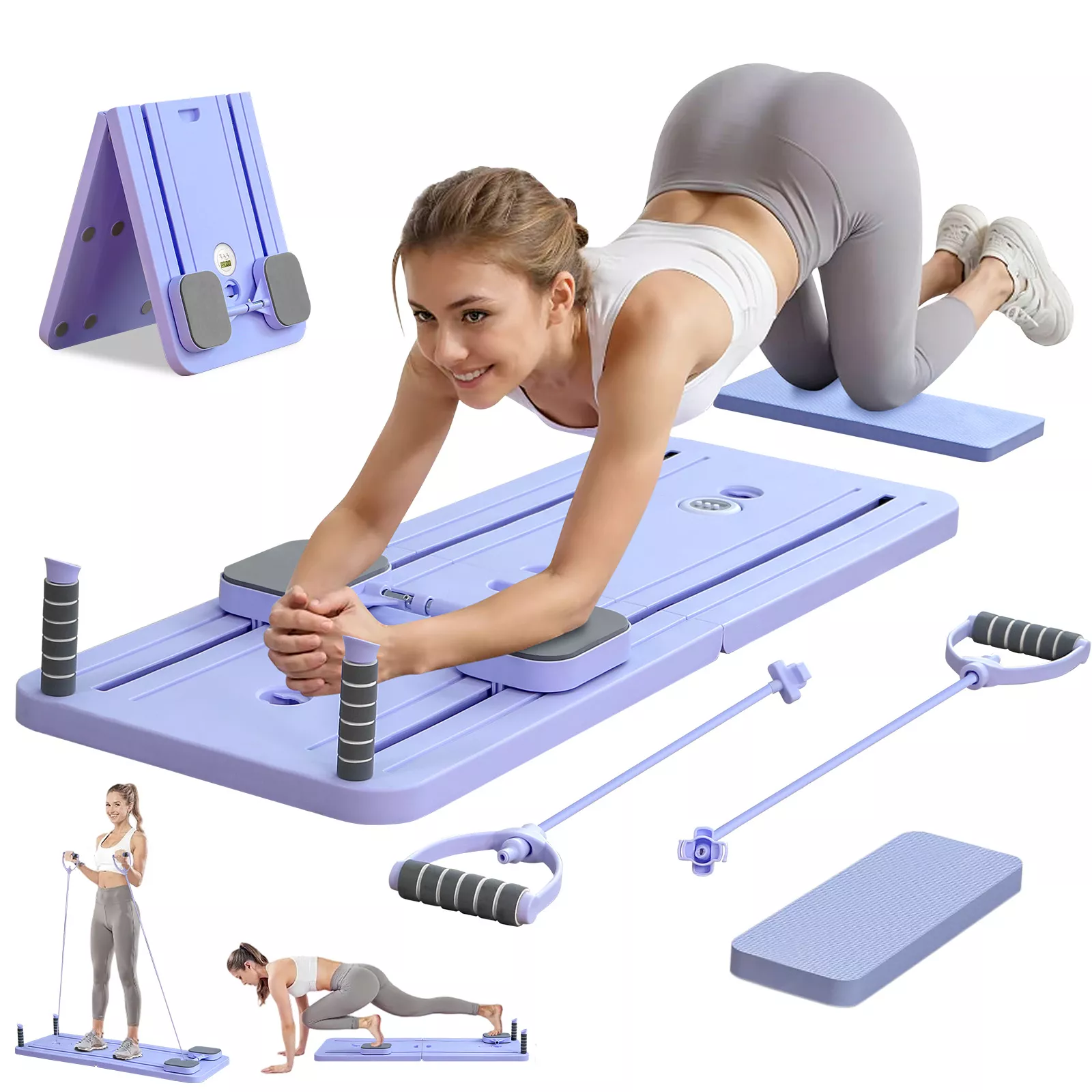 Multifunctional Pilates board 15 in 1 home reformer foldable carriable