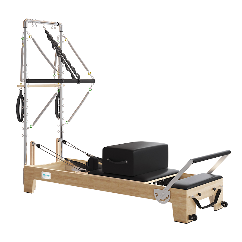 Pilates Reformer Semi-Elevated Half Tower | Professional-Grade Home Studio Equipment  (B60)